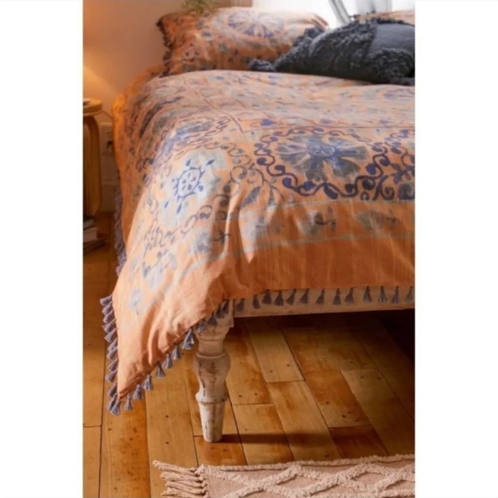 Urban Outfitters Lina Tassel Twin Duvet Cover New